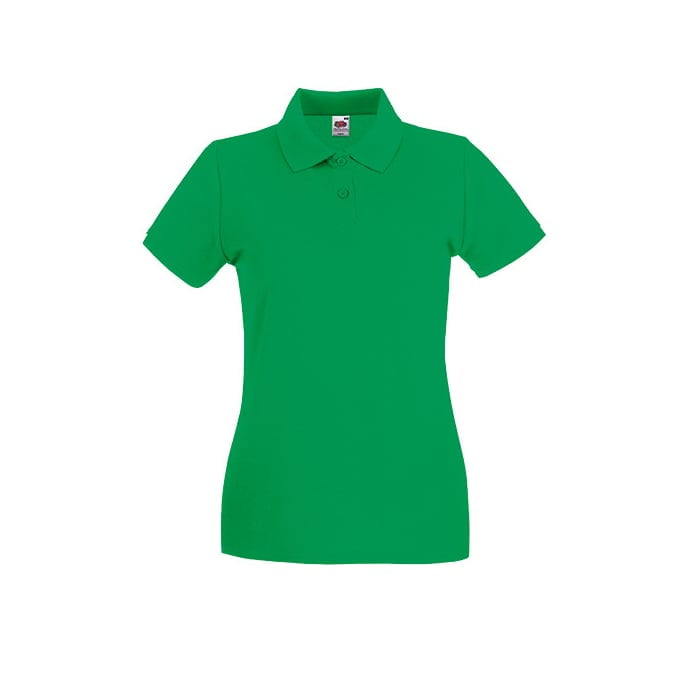 Koszulki Polo - Damska koszulka polo Premium Lady-Fit - 63-030-0 - Kelly Green  - RAVEN - koszulki reklamowe z nadrukiem, odzież reklamowa i gastronomiczna