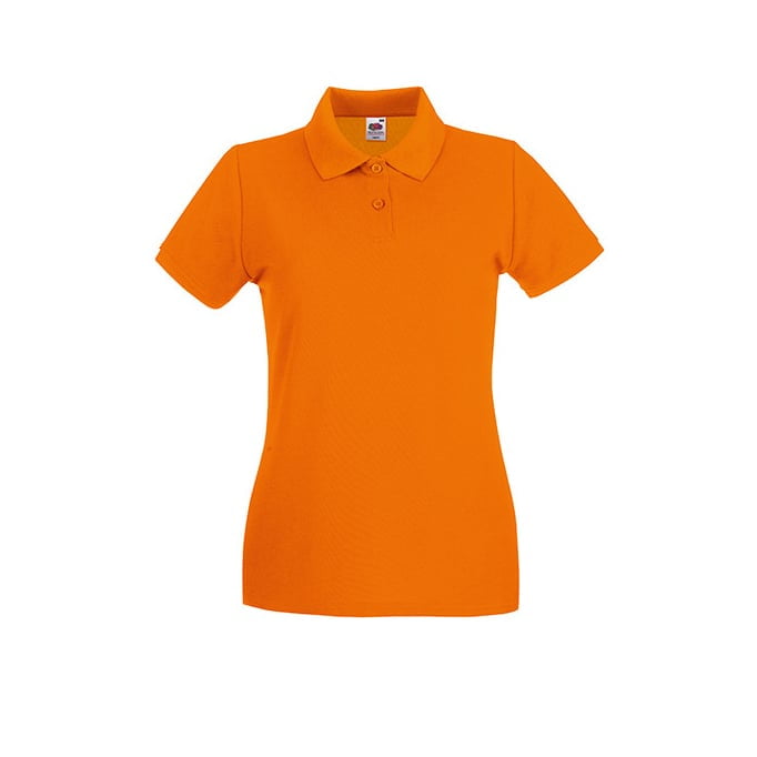 Koszulki Polo - Damska koszulka polo Premium Lady-Fit - 63-030-0 - Orange - RAVEN - koszulki reklamowe z nadrukiem, odzież reklamowa i gastronomiczna