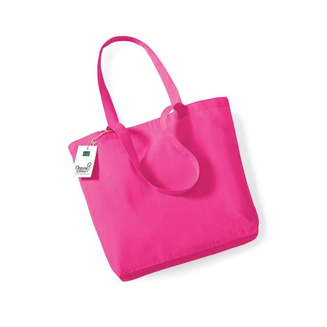 Torby i plecaki - Organic Cotton Shopper - W180 - Fuchsia - RAVEN - koszulki reklamowe z nadrukiem, odzież reklamowa i gastronomiczna