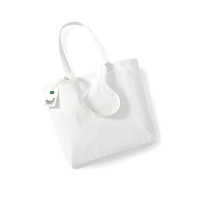 Torby i plecaki - Organic Cotton Shopper - W180 - White - RAVEN - koszulki reklamowe z nadrukiem, odzież reklamowa i gastronomiczna