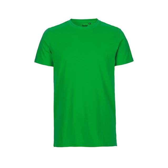 Koszulki T-Shirt - Męski T-Shirt w serek Fairtrade - Neutral O61001 - Green - RAVEN - koszulki reklamowe z nadrukiem, odzież reklamowa i gastronomiczna