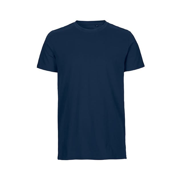 Koszulki T-Shirt - Męski T-Shirt w serek Fairtrade - Neutral O61001 - Navy - RAVEN - koszulki reklamowe z nadrukiem, odzież reklamowa i gastronomiczna