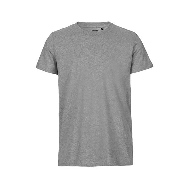 Koszulki T-Shirt - Męski T-Shirt w serek Fairtrade - Neutral O61001 - Sport Grey (Heather) - RAVEN - koszulki reklamowe z nadrukiem, odzież reklamowa i gastronomiczna