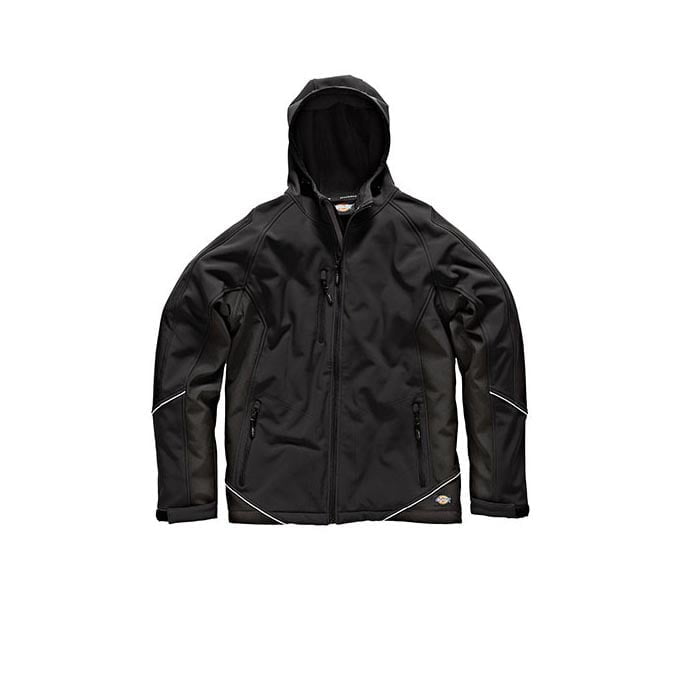 Odzież robocza - Two Tone Softshell Jacket -  JW7010 - Black - RAVEN - koszulki reklamowe z nadrukiem, odzież reklamowa i gastronomiczna