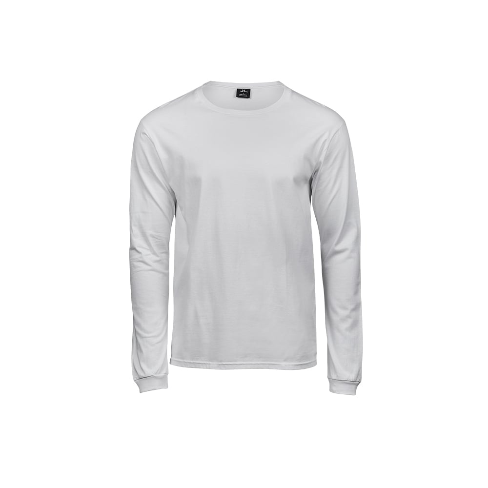 Koszulki T-Shirt - Męski Longsleeve Fashion Sof Tee - Tee Jays 8007 - White - RAVEN - koszulki reklamowe z nadrukiem, odzież reklamowa i gastronomiczna