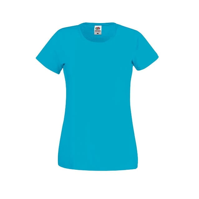 Koszulki T-Shirt - Damska koszulka Original Lady-Fit - Fruit of the Loom 61-420-0 - Azure - RAVEN - koszulki reklamowe z nadrukiem, odzież reklamowa i gastronomiczna