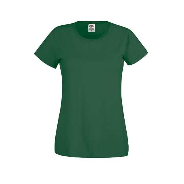 Koszulki T-Shirt - Damska koszulka Original Lady-Fit - Fruit of the Loom 61-420-0 - Bottle Green - RAVEN - koszulki reklamowe z nadrukiem, odzież reklamowa i gastronomiczna