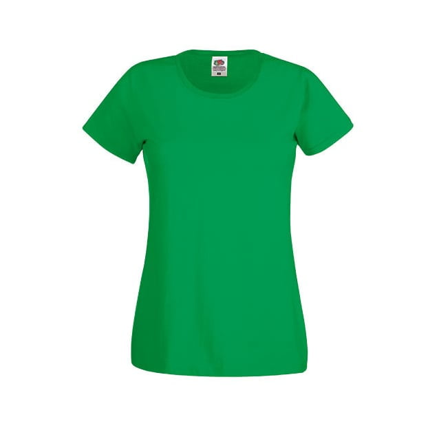 Koszulki T-Shirt - Damska koszulka Original Lady-Fit - Fruit of the Loom 61-420-0 - Kelly Green  - RAVEN - koszulki reklamowe z nadrukiem, odzież reklamowa i gastronomiczna