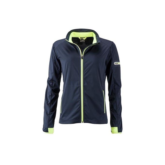 Kurtki - Ladies` Sports Softshell Jacket - JN1125 - Navy - RAVEN - koszulki reklamowe z nadrukiem, odzież reklamowa i gastronomiczna