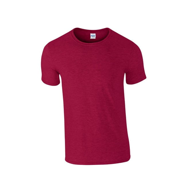 Koszulki T-Shirt - Męska koszulka Softstyle® - Gildan 64000 - Antique Cherry Red (Heather) - RAVEN - koszulki reklamowe z nadrukiem, odzież reklamowa i gastronomiczna