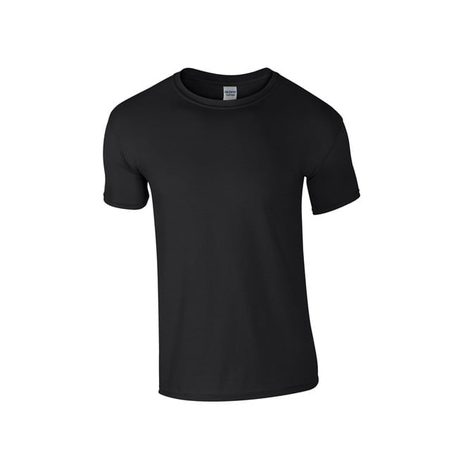 Koszulki T-Shirt - Męska koszulka Softstyle® - Gildan 64000 - Black - RAVEN - koszulki reklamowe z nadrukiem, odzież reklamowa i gastronomiczna