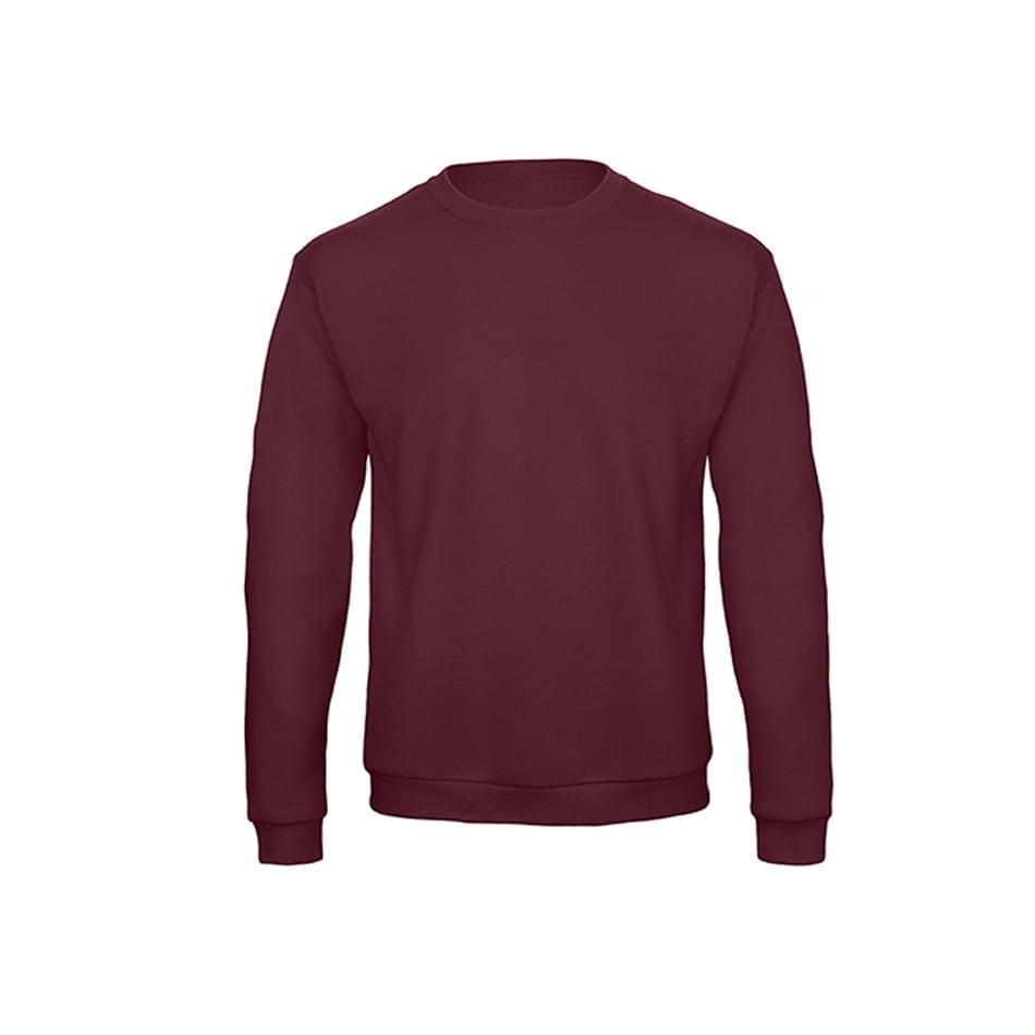 Bluzy - Bluza Crewneck ID.202 - B&C WUI23 - Burgundy - RAVEN - koszulki reklamowe z nadrukiem, odzież reklamowa i gastronomiczna