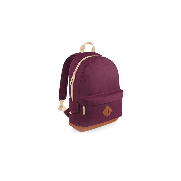 Torby i plecaki - Heritage Backpack - BG825 - Burgundy - RAVEN - koszulki reklamowe z nadrukiem, odzież reklamowa i gastronomiczna