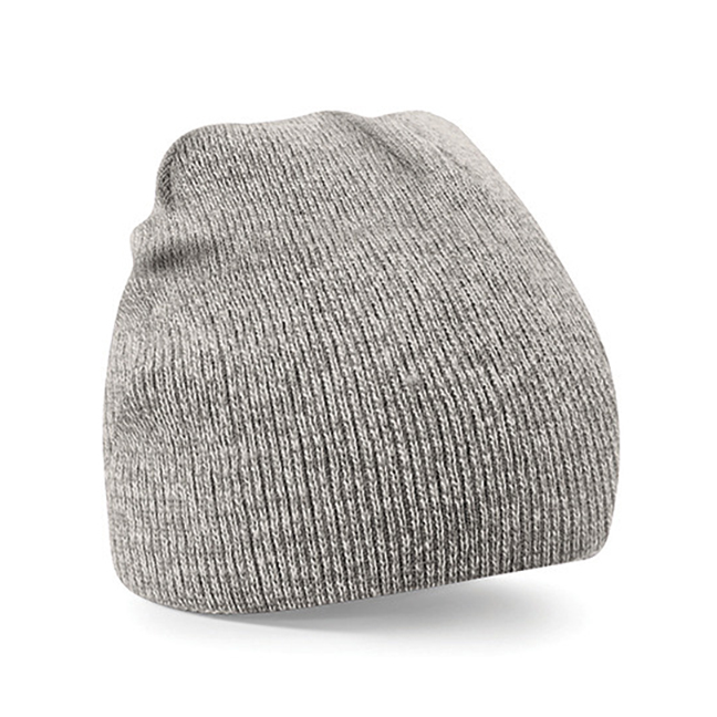 Czapki zimowe i akcesoria - Czapka dzianinowa beanie - Beechfield B44 - Heather Grey - RAVEN - koszulki reklamowe z nadrukiem, odzież reklamowa i gastronomiczna