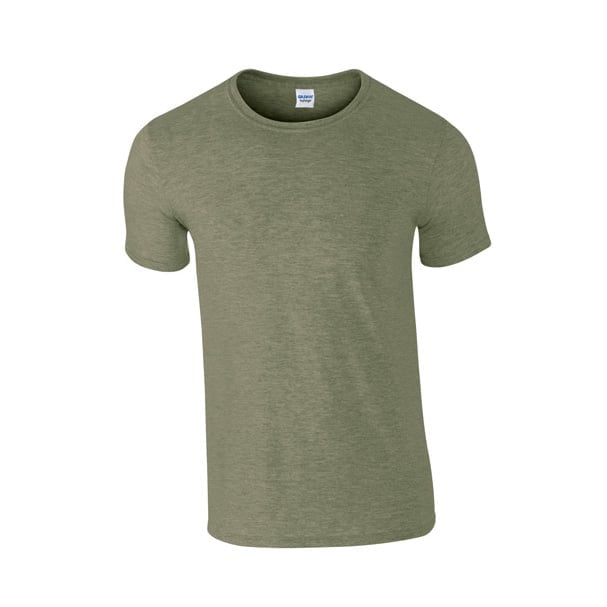 Koszulki T-Shirt - Męska koszulka Softstyle® - Gildan 64000 - Heather Military Green - RAVEN - koszulki reklamowe z nadrukiem, odzież reklamowa i gastronomiczna