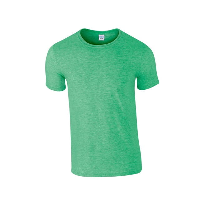 Koszulki T-Shirt - Męska koszulka Softstyle® - Gildan 64000 - Heather Irish Green - RAVEN - koszulki reklamowe z nadrukiem, odzież reklamowa i gastronomiczna