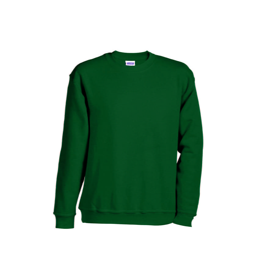 Bluzy - Bluza Crewneck Heavy - James & Nicholson JN040 - Dark Green - RAVEN - koszulki reklamowe z nadrukiem, odzież reklamowa i gastronomiczna