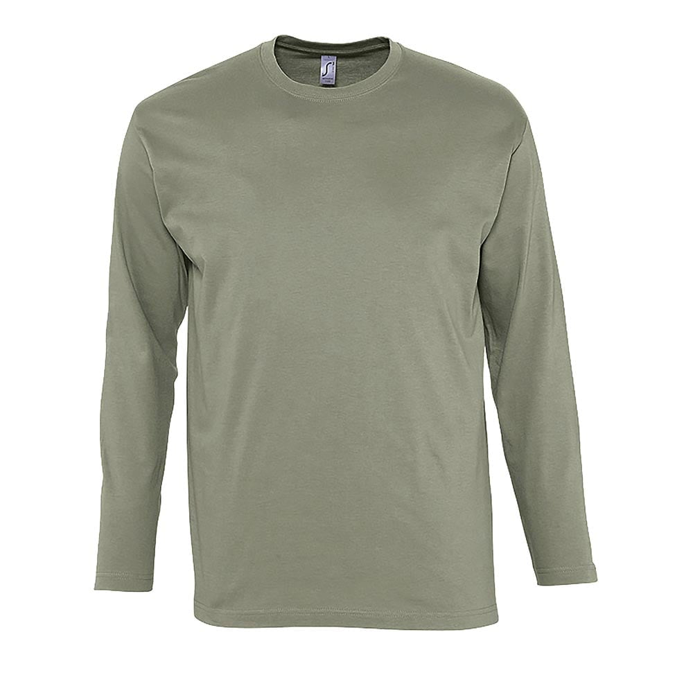 Koszulki T-Shirt - Męski Longsleeve Monarch - Sol's 11420 - Khaki - RAVEN - koszulki reklamowe z nadrukiem, odzież reklamowa i gastronomiczna