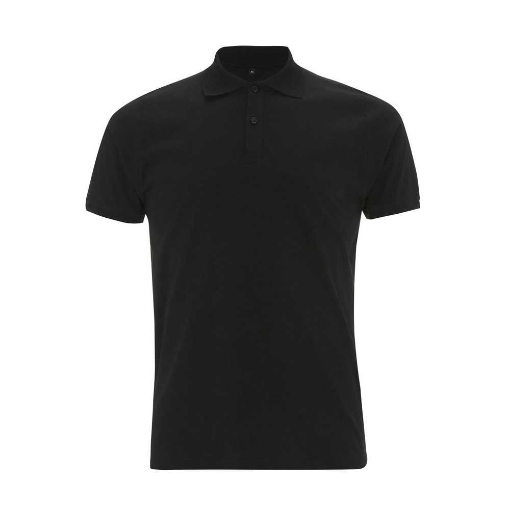 Koszulki Polo - Męska Koszulka Polo Slim Cut Jersey N34 - BL - Black - RAVEN - koszulki reklamowe z nadrukiem, odzież reklamowa i gastronomiczna