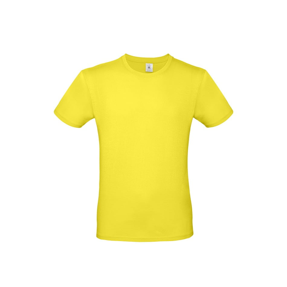 Koszulki T-Shirt - Męska koszulka #E150 - B&C TU01T - Solar Yellow - RAVEN - koszulki reklamowe z nadrukiem, odzież reklamowa i gastronomiczna