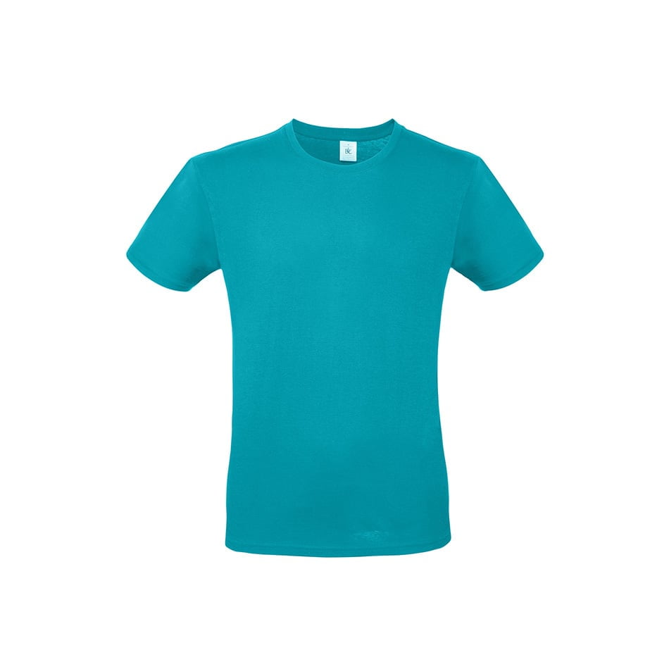 Koszulki T-Shirt - Męska koszulka #E150 - B&C TU01T - Real Turquoise - RAVEN - koszulki reklamowe z nadrukiem, odzież reklamowa i gastronomiczna