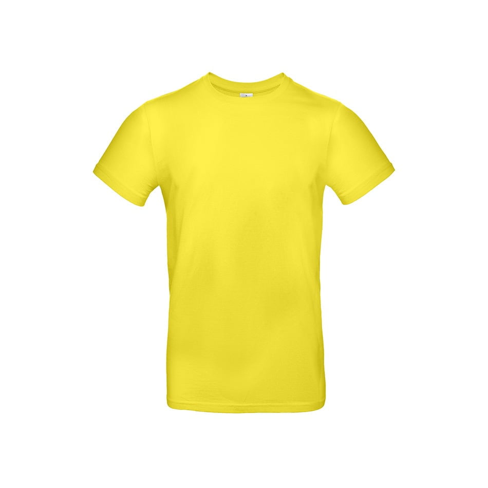 Koszulki T-Shirt - Męska koszulka #E190 - B&C TU03T - Solar Yellow - RAVEN - koszulki reklamowe z nadrukiem, odzież reklamowa i gastronomiczna