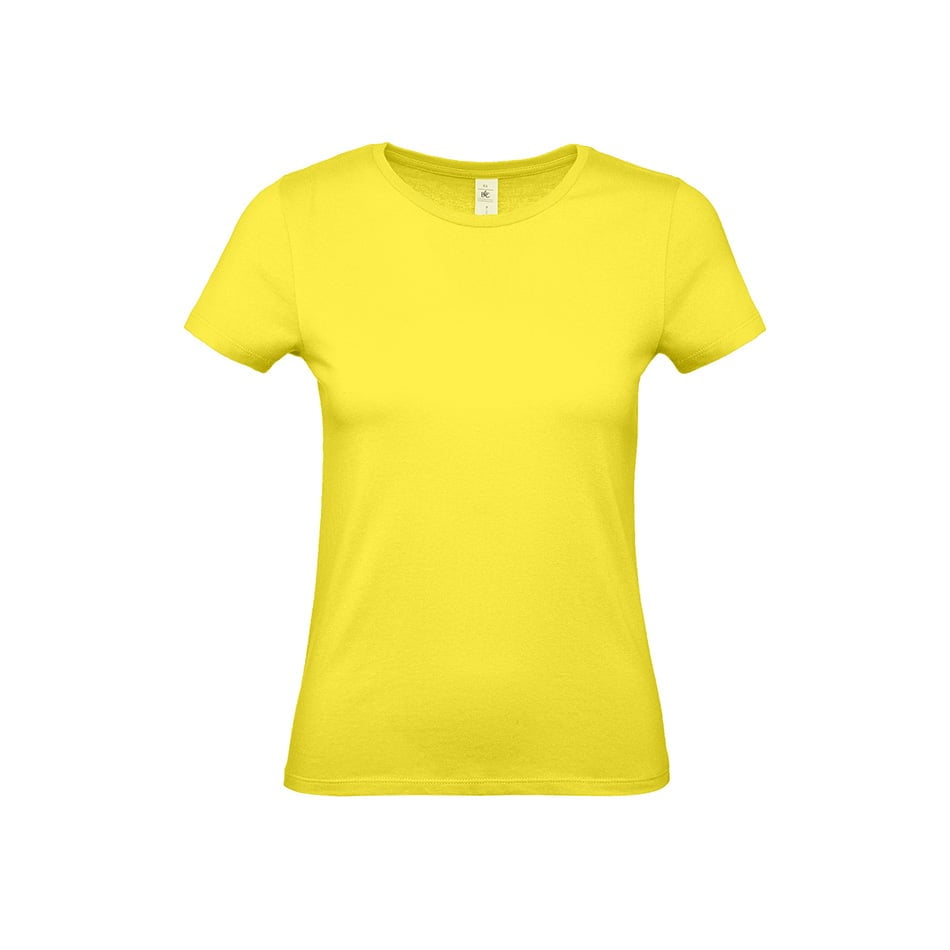 Koszulki T-Shirt - Damska koszulka #E150 - B&C TW02T - Solar Yellow - RAVEN - koszulki reklamowe z nadrukiem, odzież reklamowa i gastronomiczna