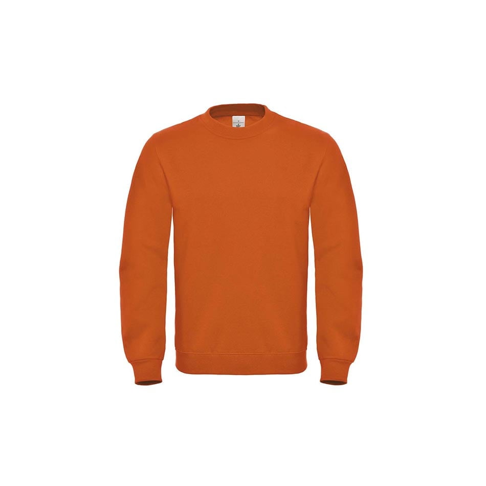 Bluzy - Bluza Crewneck ID.002 Cotton Rich - B&C WUI20 - Orange - RAVEN - koszulki reklamowe z nadrukiem, odzież reklamowa i gastronomiczna