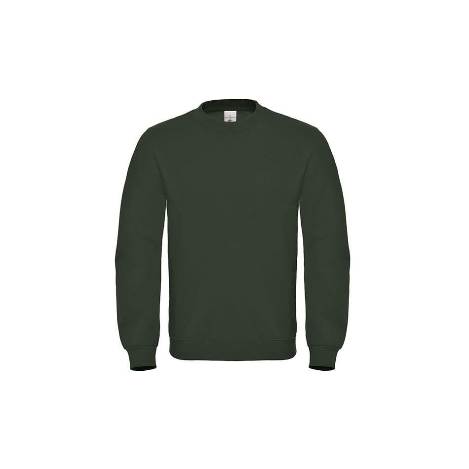 Bluzy - Bluza Crewneck ID.002 Cotton Rich - B&C WUI20 - Forest Green - RAVEN - koszulki reklamowe z nadrukiem, odzież reklamowa i gastronomiczna