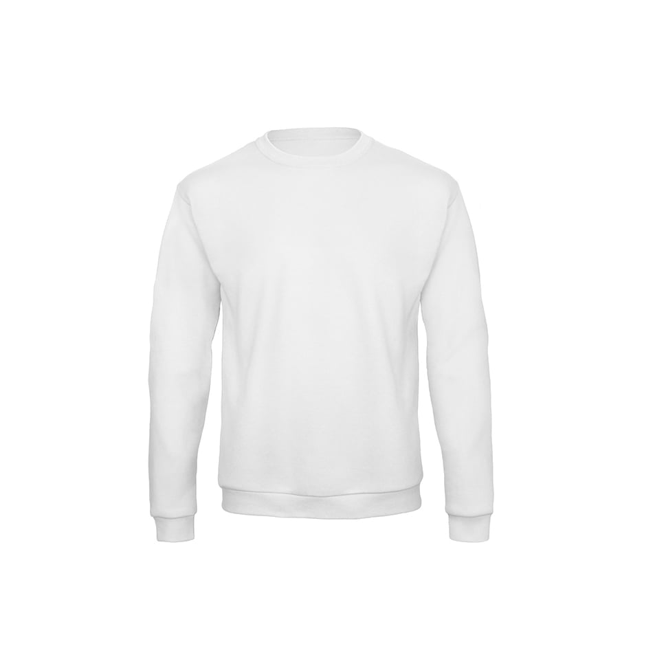 Bluzy - Bluza Crewneck ID.202 - B&C WUI23 - White - RAVEN - koszulki reklamowe z nadrukiem, odzież reklamowa i gastronomiczna