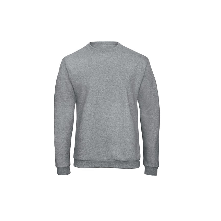 Bluzy - Bluza Crewneck ID.202 - B&C WUI23 - Heather Grey - RAVEN - koszulki reklamowe z nadrukiem, odzież reklamowa i gastronomiczna