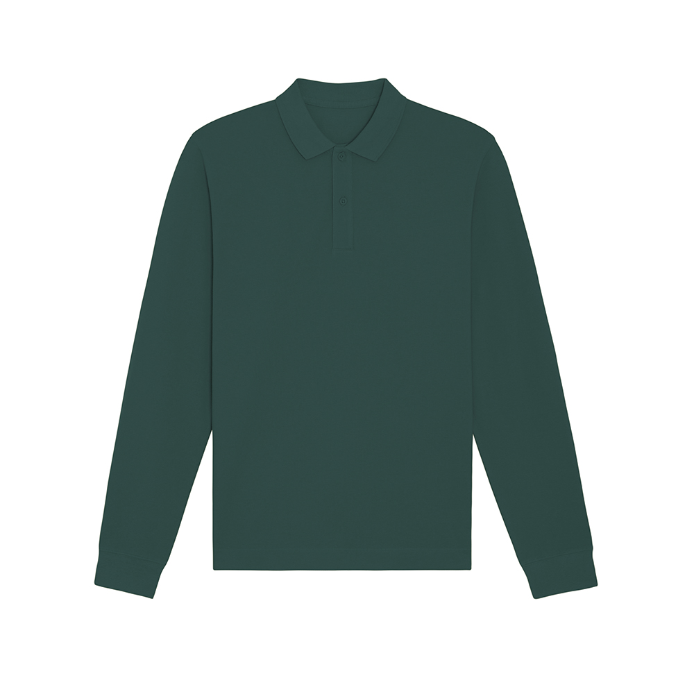 Koszulki Polo - Koszulka polo z długim rękawem unisex Prepster Longsleeve - STPU332 - Glazed Green - RAVEN - koszulki reklamowe z nadrukiem, odzież reklamowa i gastronomiczna