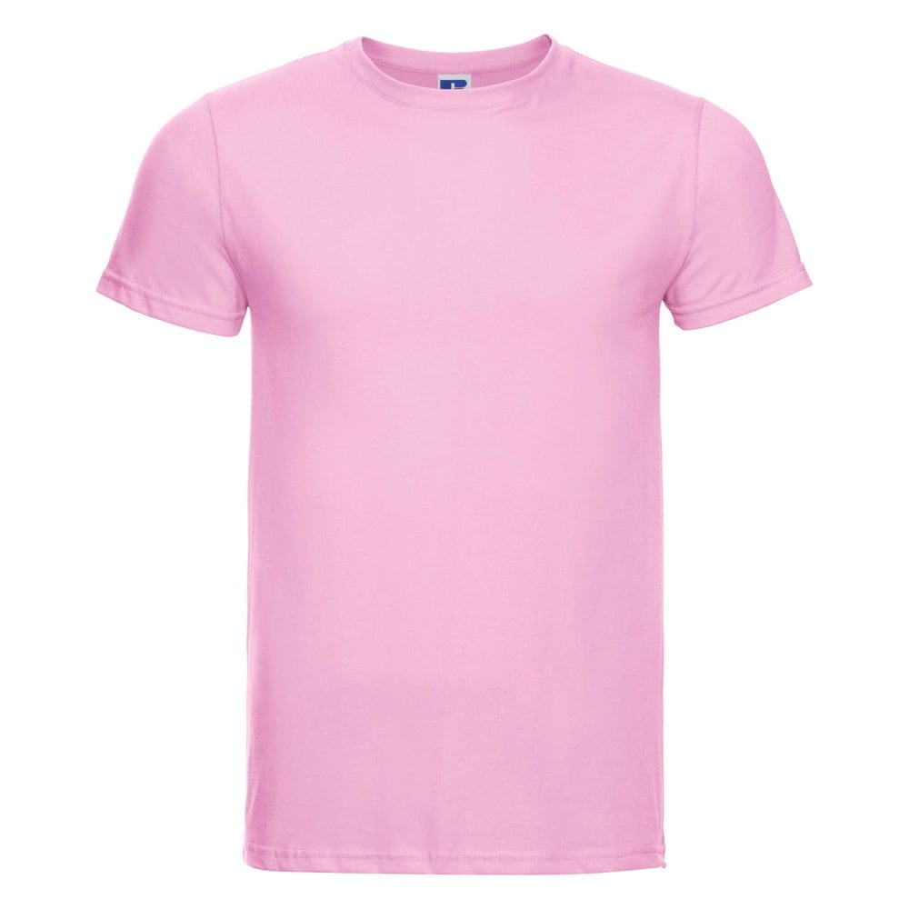 Koszulki T-Shirt - Męska koszulka Slim Fit - Russell R-155M-0 - Candy Pink - RAVEN - koszulki reklamowe z nadrukiem, odzież reklamowa i gastronomiczna