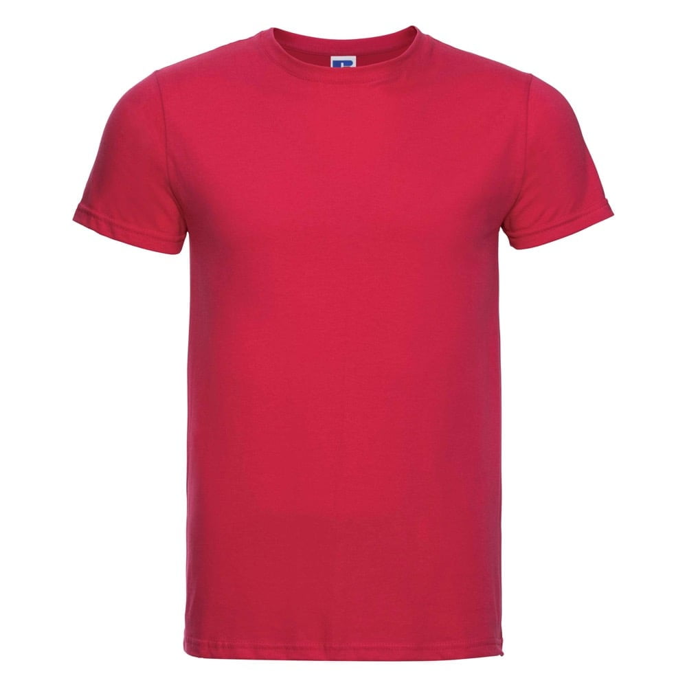 Koszulki T-Shirt - Męska koszulka Slim Fit - Russell R-155M-0 - Classic Red - RAVEN - koszulki reklamowe z nadrukiem, odzież reklamowa i gastronomiczna