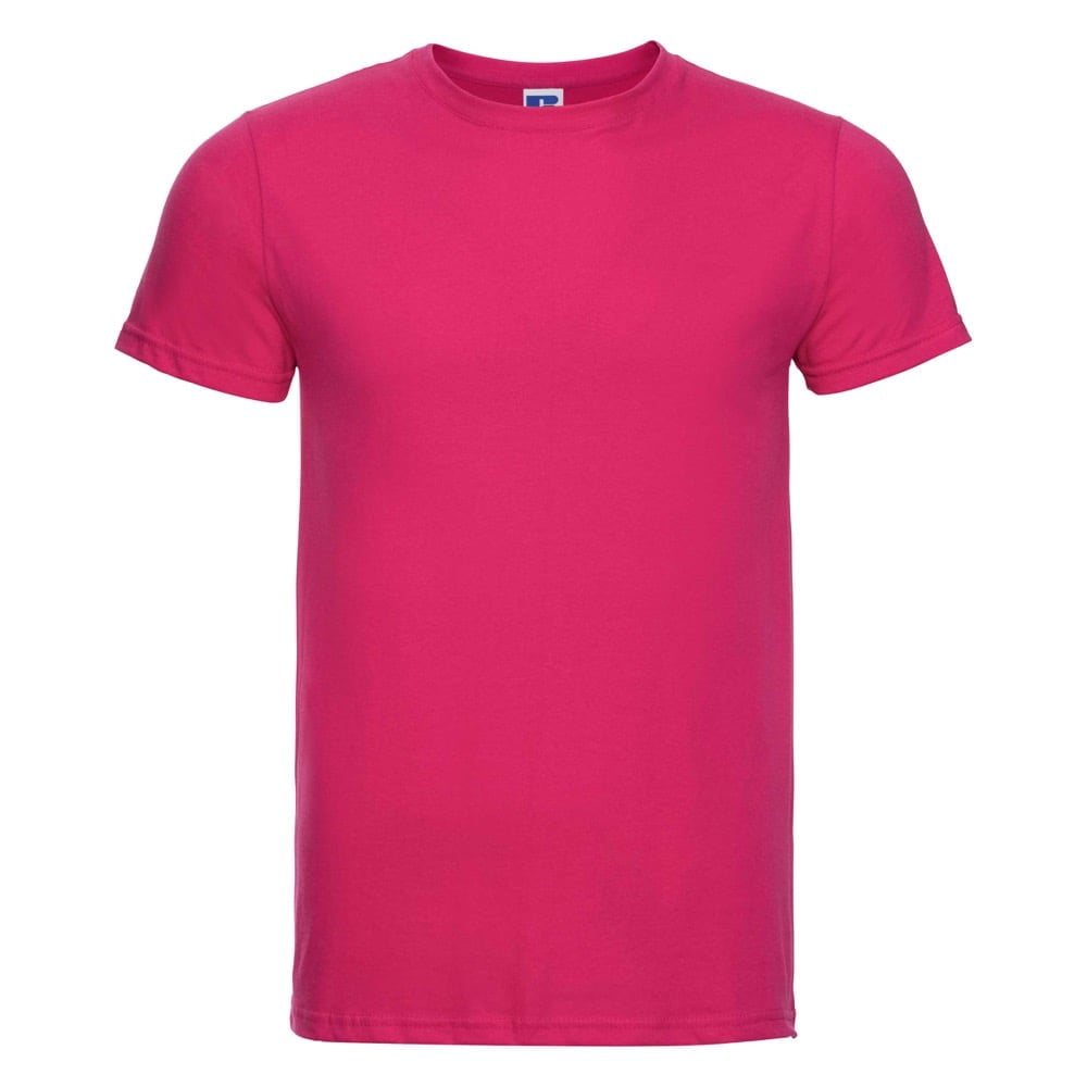 Koszulki T-Shirt - Męska koszulka Slim Fit - Russell R-155M-0 - Fuchsia - RAVEN - koszulki reklamowe z nadrukiem, odzież reklamowa i gastronomiczna