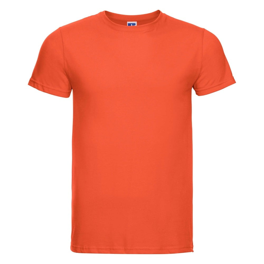 Koszulki T-Shirt - Męska koszulka Slim Fit - Russell R-155M-0 - Orange - RAVEN - koszulki reklamowe z nadrukiem, odzież reklamowa i gastronomiczna