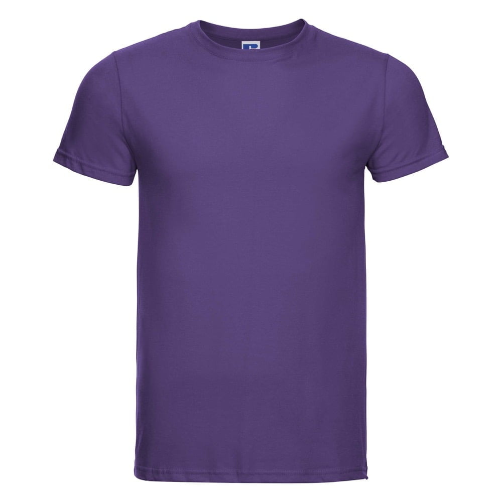 Koszulki T-Shirt - Męska koszulka Slim Fit - Russell R-155M-0 - Purple - RAVEN - koszulki reklamowe z nadrukiem, odzież reklamowa i gastronomiczna