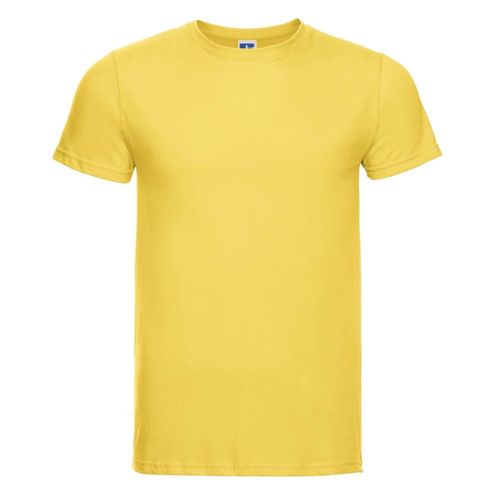 Koszulki T-Shirt - Męska koszulka Slim Fit - Russell R-155M-0 - Yellow - RAVEN - koszulki reklamowe z nadrukiem, odzież reklamowa i gastronomiczna