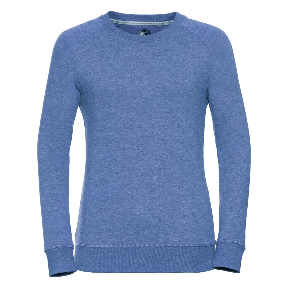 Bluzy - Damska bluza Crewneck HD - Russell R-280F-0 - Blue Marl - RAVEN - koszulki reklamowe z nadrukiem, odzież reklamowa i gastronomiczna