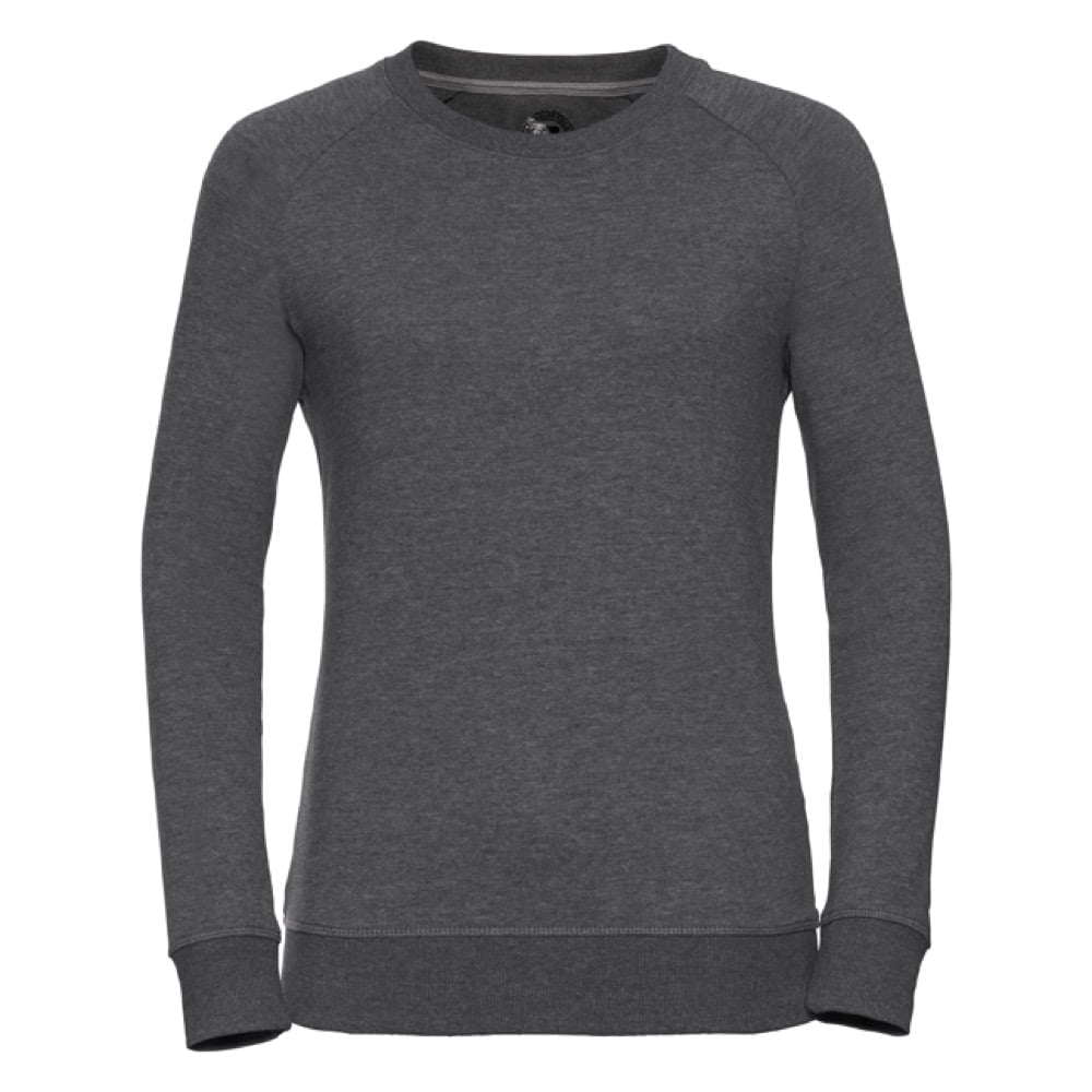 Bluzy - Damska bluza Crewneck HD - Russell R-280F-0 - Grey Marl - RAVEN - koszulki reklamowe z nadrukiem, odzież reklamowa i gastronomiczna