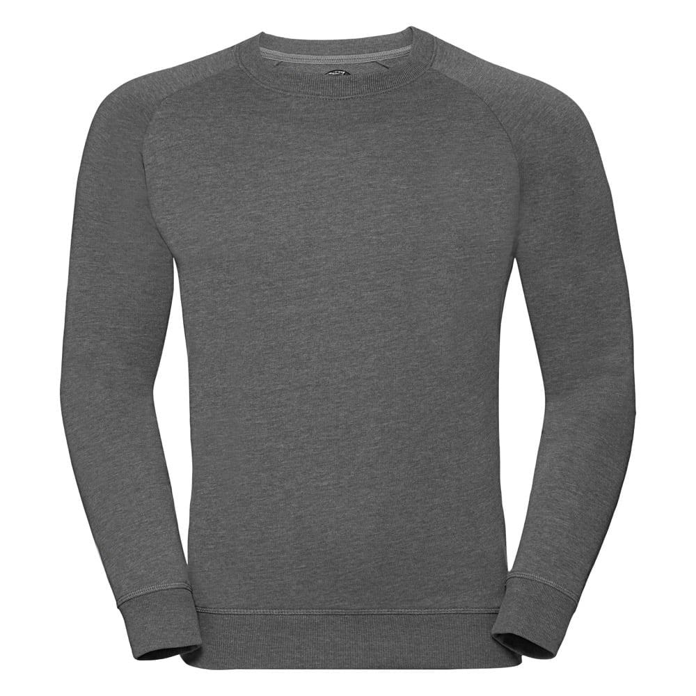 Bluzy - Męska bluza Crewneck HD - Russell R-280M-0 - Grey Marl - RAVEN - koszulki reklamowe z nadrukiem, odzież reklamowa i gastronomiczna