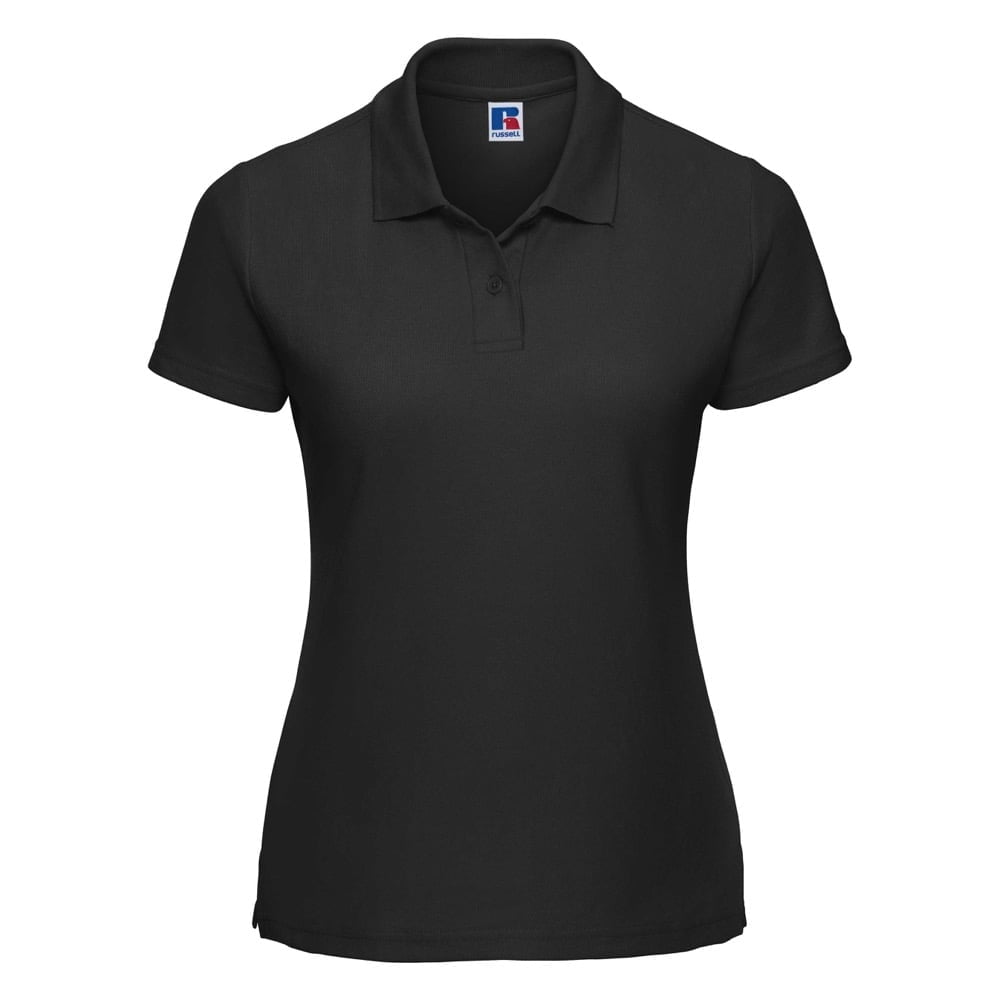 Koszulki Polo - Damska koszulka polo Polycotton - R-539F-0 - Black - RAVEN - koszulki reklamowe z nadrukiem, odzież reklamowa i gastronomiczna