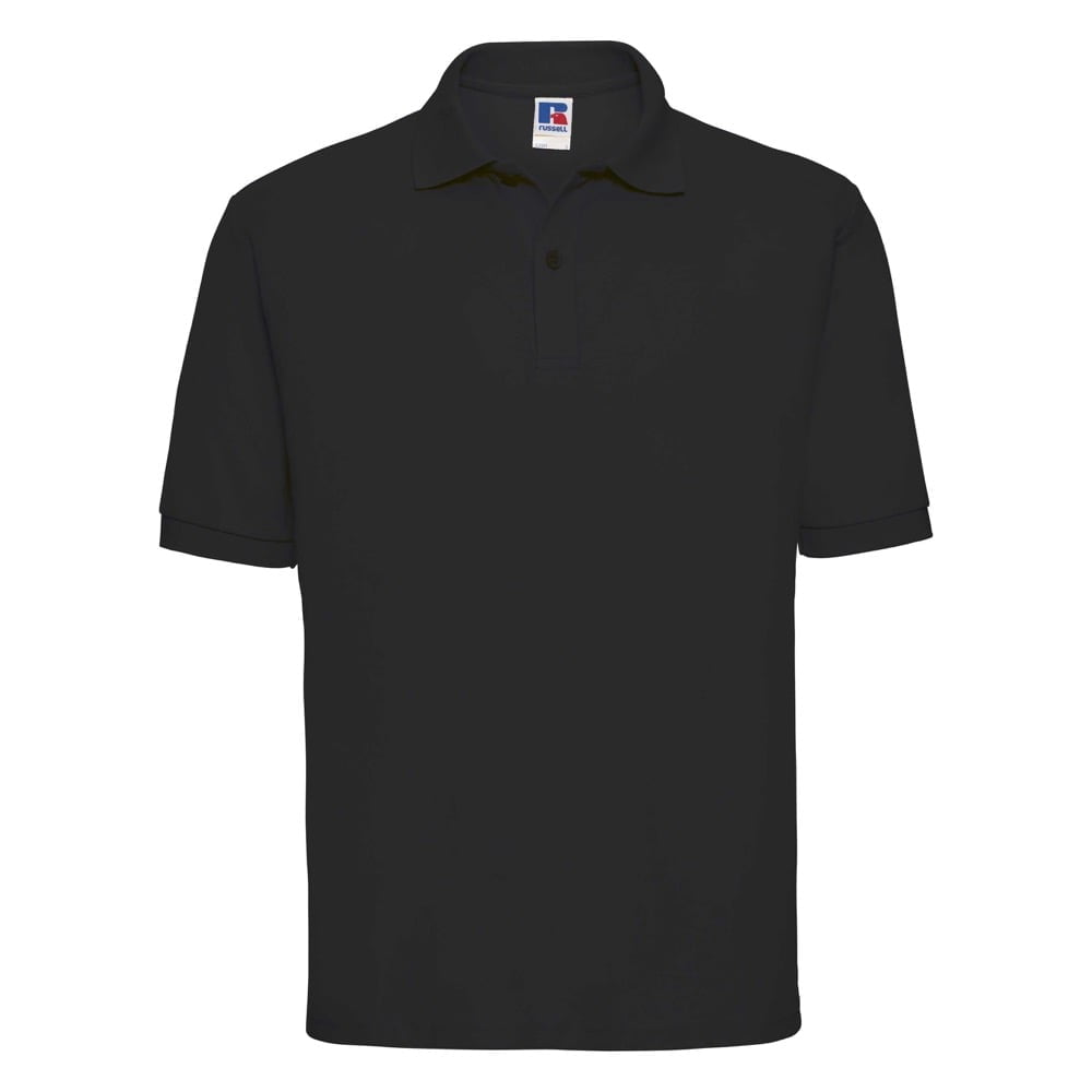 Koszulki Polo - Męska koszulka polo PolyCotton - R-539M-0 - Black - RAVEN - koszulki reklamowe z nadrukiem, odzież reklamowa i gastronomiczna