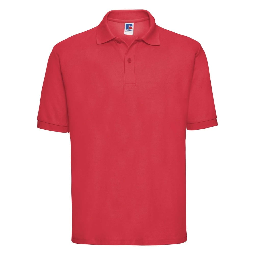 Koszulki Polo - Męska koszulka polo PolyCotton - R-539M-0 - Bright Red - RAVEN - koszulki reklamowe z nadrukiem, odzież reklamowa i gastronomiczna