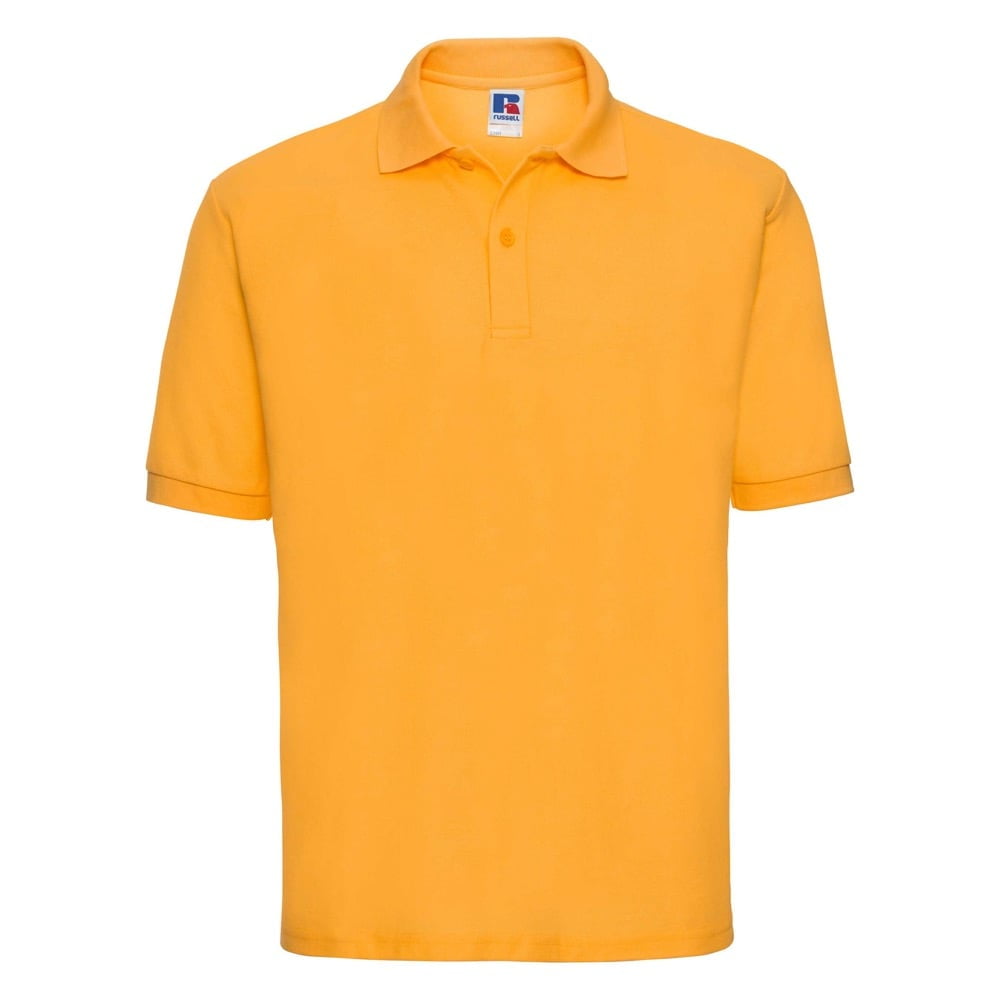 Koszulki Polo - Męska koszulka polo PolyCotton - R-539M-0 - Gold - RAVEN - koszulki reklamowe z nadrukiem, odzież reklamowa i gastronomiczna