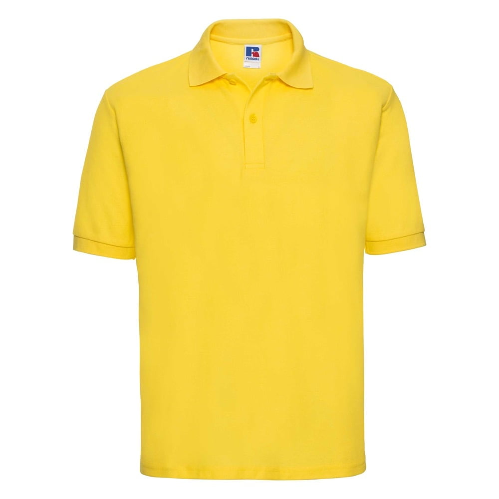 Koszulki Polo - Męska koszulka polo PolyCotton - R-539M-0 - Yellow - RAVEN - koszulki reklamowe z nadrukiem, odzież reklamowa i gastronomiczna