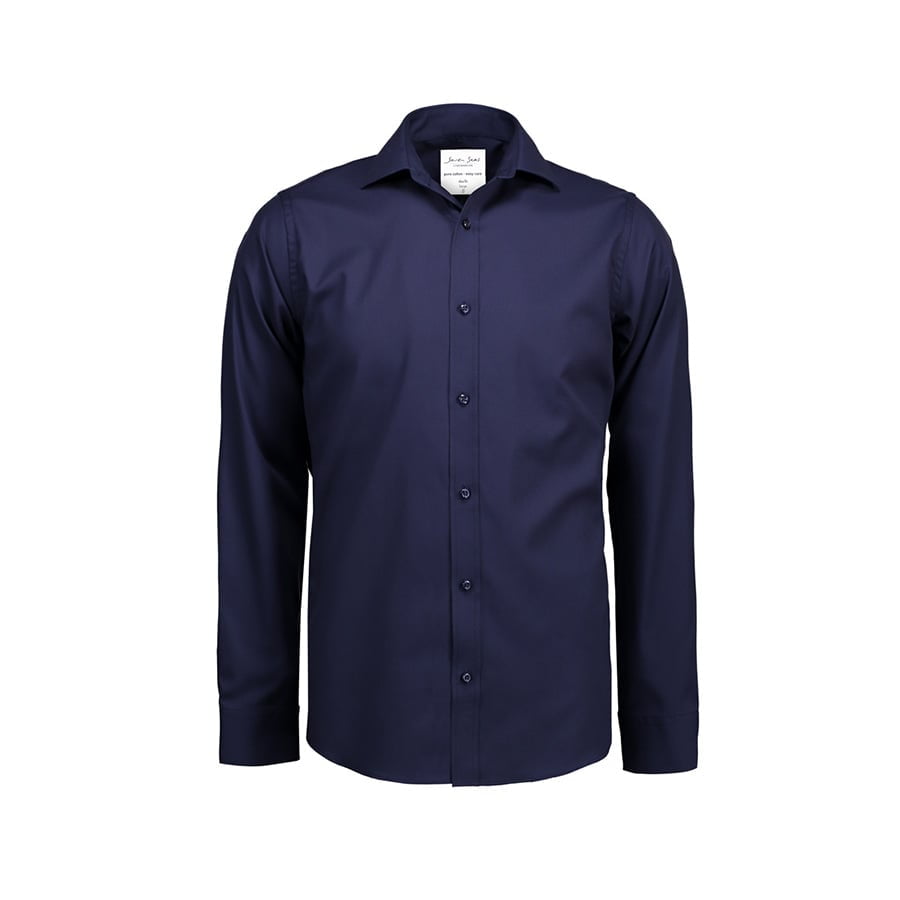 Koszule i bluzki - Biznesowa koszula z tkaniny fine twill z wykończeniem non iron SS30 - Seven Seas SS30 - Navy Blue - RAVEN - koszulki reklamowe z nadrukiem, odzież reklamowa i gastronomiczna