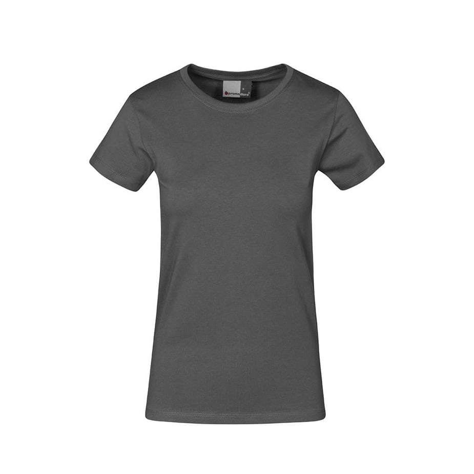 Koszulki T-Shirt - Damska koszulka Premium 3005 - Promodoro 3005 - Steel Grey (Solid) - RAVEN - koszulki reklamowe z nadrukiem, odzież reklamowa i gastronomiczna