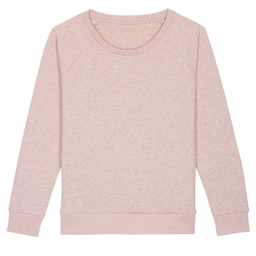 Bluzy - Damska bluza Stella Dazzler - STSW125 - Cream Heather Pink - RAVEN - koszulki reklamowe z nadrukiem, odzież reklamowa i gastronomiczna