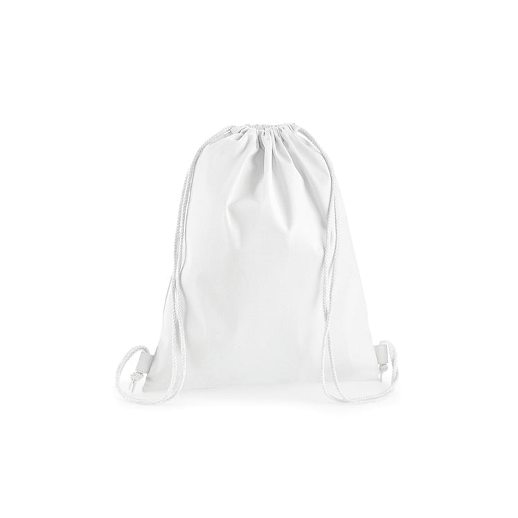 Torby i plecaki - Premium Cotton Gymsac - W210 - White - RAVEN - koszulki reklamowe z nadrukiem, odzież reklamowa i gastronomiczna